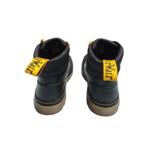 Dr. Martens Boots Color Black W/ Yellow Laces Clear Sole Size 9M Rare Sample - Picture 10 of 10